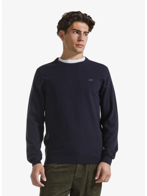 SUN68 Maglia Girocollo In Cotone e Lana K46101/07
