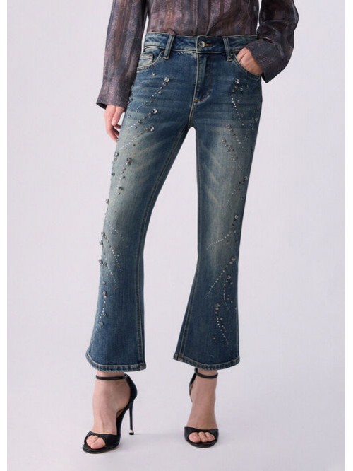 Liu Jo Jeans Svasato Con Ricami Mod. UF6040D0365/ 79132