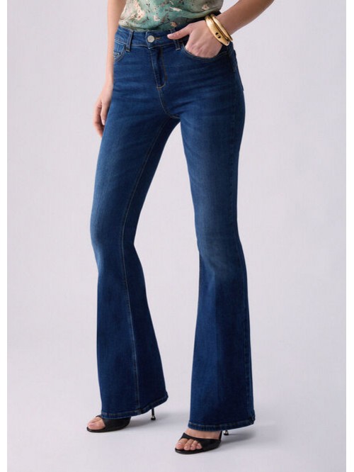 Liu Jo Jeans A Zampa Con Elastico Dietro Mod. UF6058DS041/ 78349