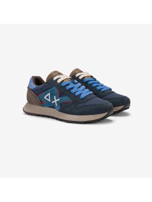 SUN68 Sneaker Jaki Winter In Suede E Nylon Mod. Z46125/07