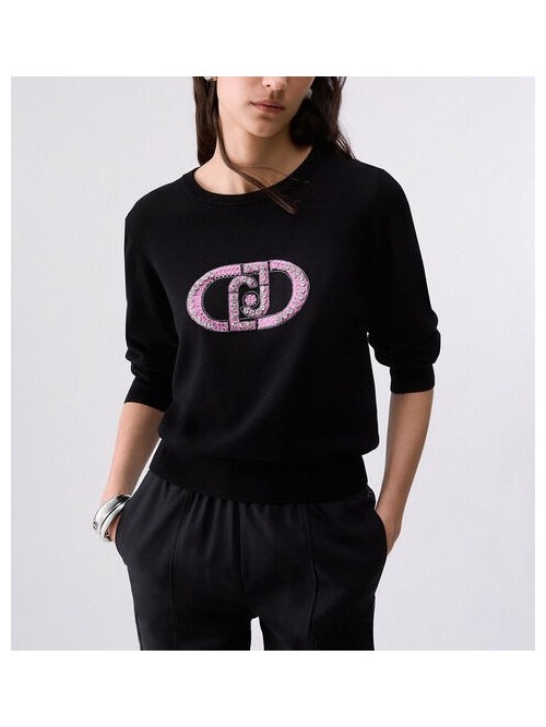 Liu Jo Maglia Con Logo Di Strass Mod. TF6261MS63L/ L9312