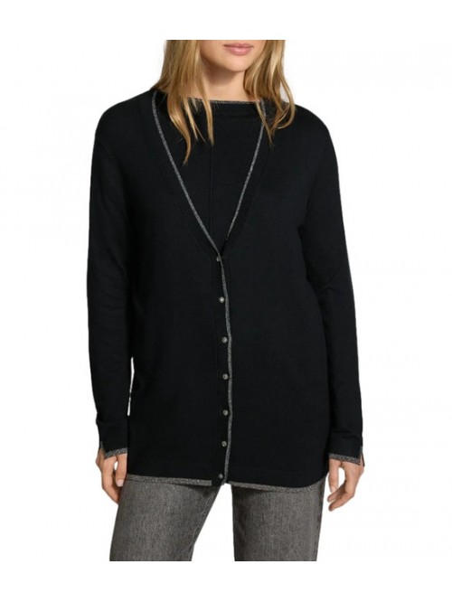 Liu Jo Cardigan Lungo Con Profili Mod. WF6083MS49I/ 22222