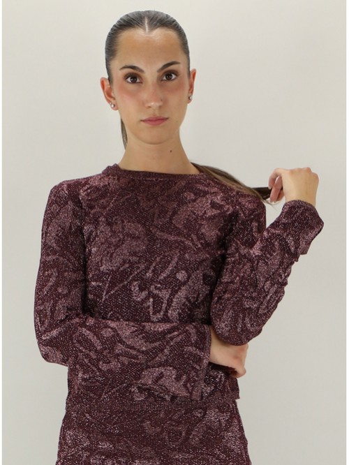 Liu Jo Maglia Aderente In Lurex Mod. WF6093MA26S/ X0786