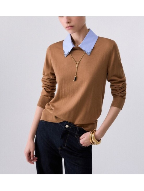 Liu Jo Maglia Con Colletto E Strass Mod. WF6452MA16R/ L9440