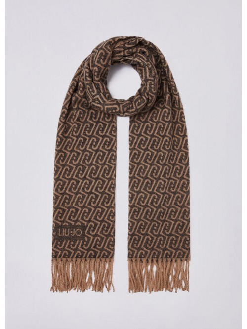 Liu Jo Stola Monogram Con Frange Mod. 2F6028T2742/ 22222