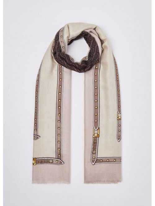 Liu Jo Foulard Con Stampa Fibbie Mod. 2F6066T2738/ 00580