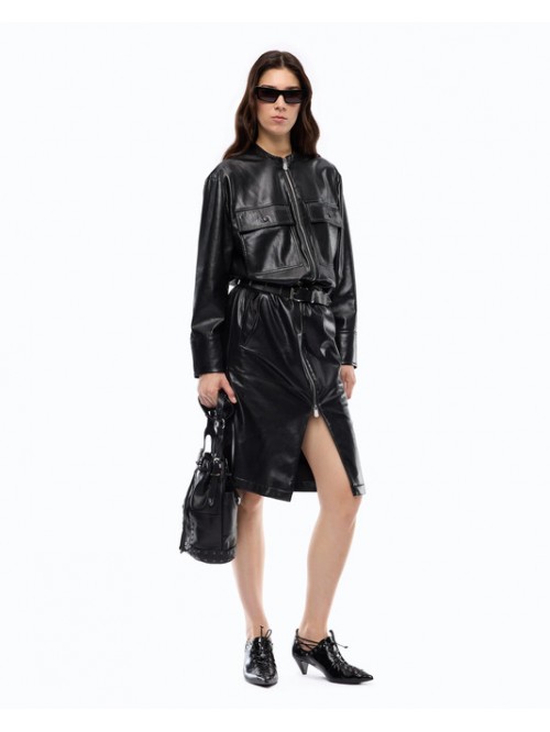 Pinko Abito Effetto Pelle Con Zip Mod. AERIDES/ Z99