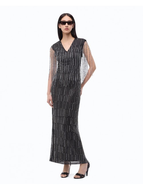 Pinko Abito Lungo Elegante Con Cristalli Mod. ALFA/ ZI4