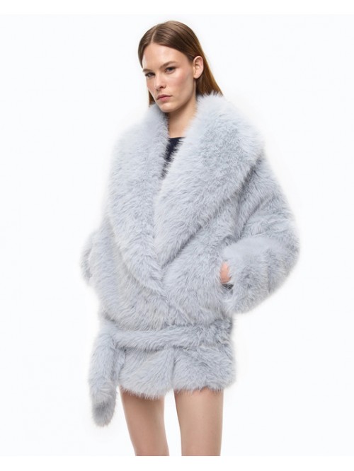 Pinko Giacca In Ecopelliccia Con Cintura Mod. BEGONIA/ E22